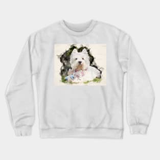 Watercolour westie Crewneck Sweatshirt